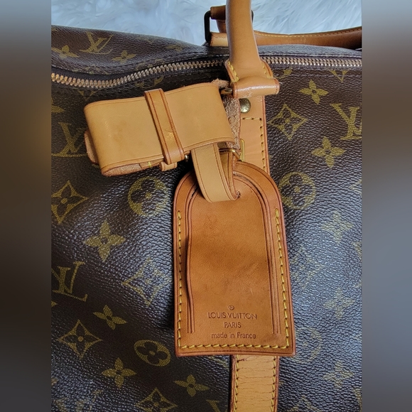 Authentic LOUIS VUITTON Monogram Keepall 55 Travel Bag - Picture 6 of 13